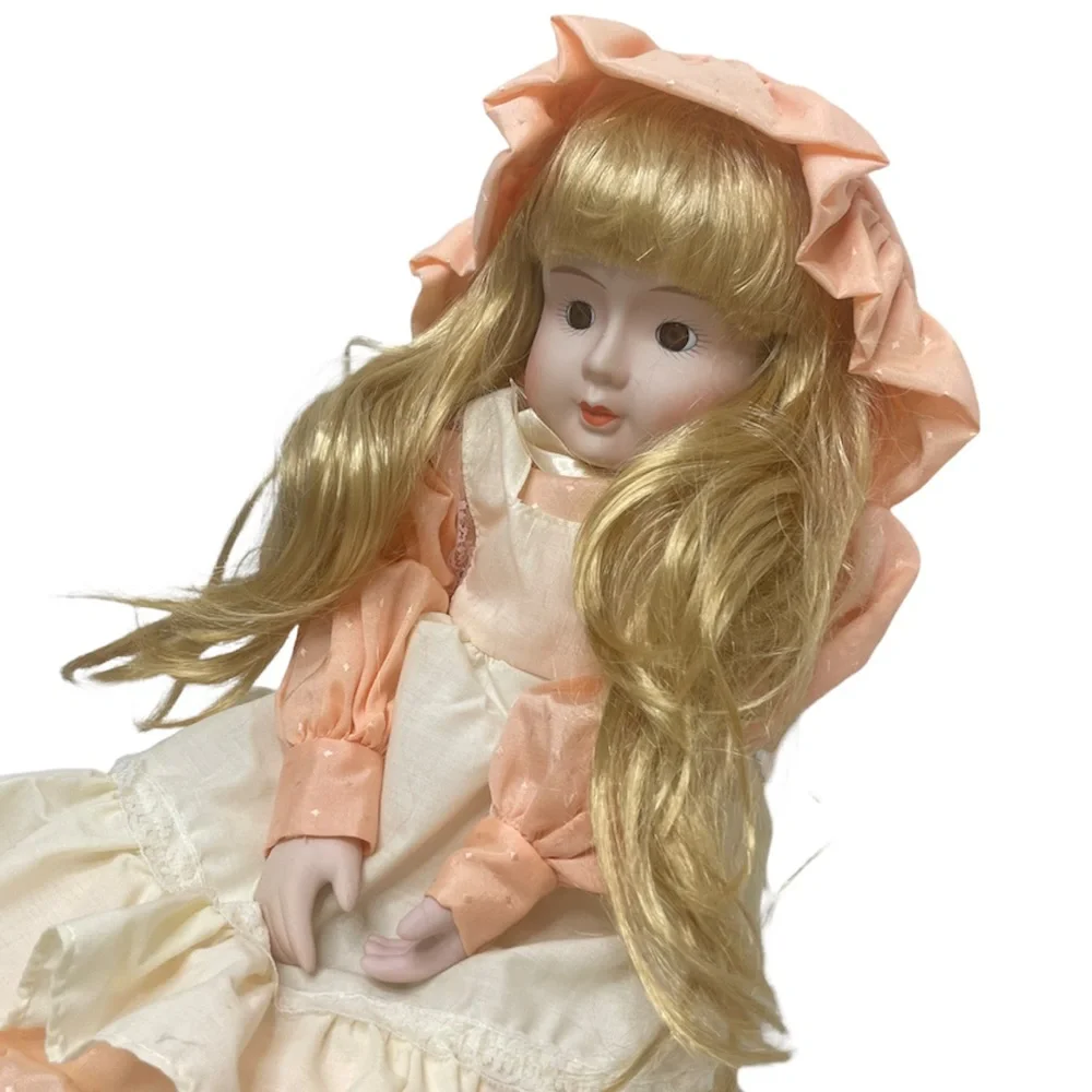 Vintage Doll Porcelain Sally Victorian Country Cottage Farmhouse Vintage Toys